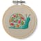 3.5" Snail Stamped Design Embroidery Kit with Hoop by Loops & Threads®